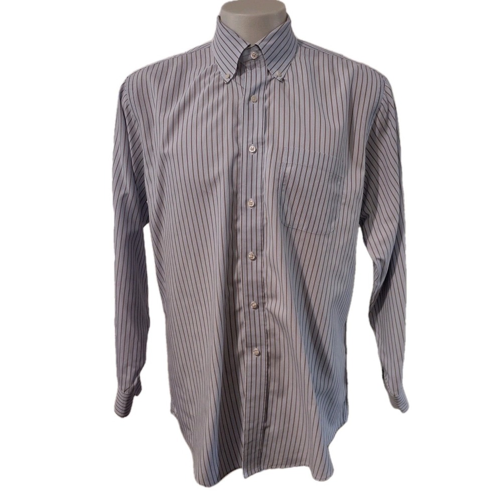 Brooks Brothers Shirt Men's Size 17-35 Slim Fit Button Up Long Sleeve Pocket